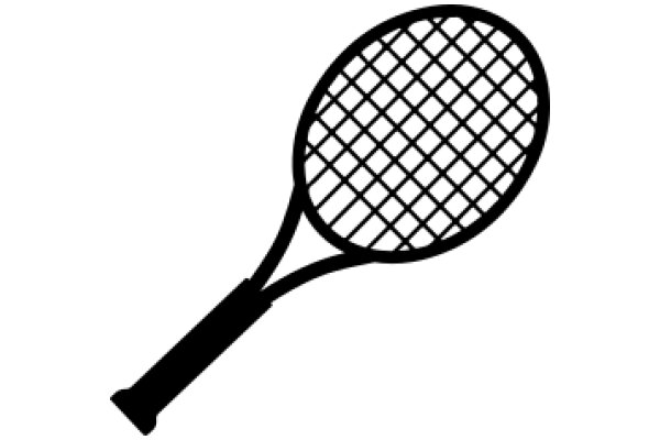 A Classic Tennis Racket Silhouette