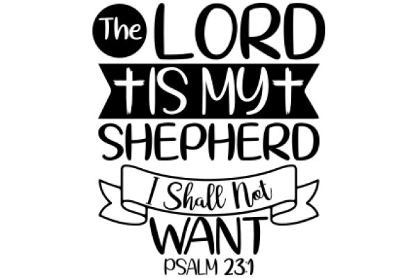 The Lord is My Shepherd, I Shall Not Want: Psalm 23.1