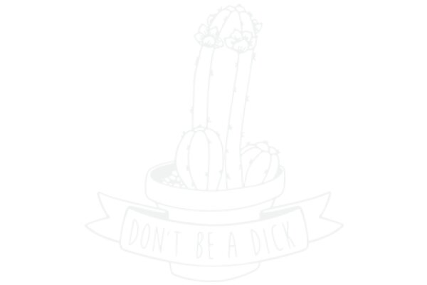 Don't Be a Dick: A Cactus-themed Ribbon