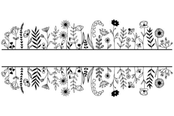 Floral Border: A Illustration of Nature's Beauty