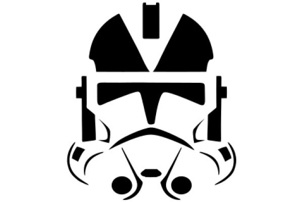 Stylized Icon of a Stormtrooper Helmet