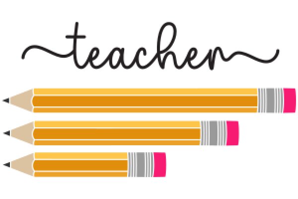 Teacher's Desk: A Collection of Pencils and Chalks