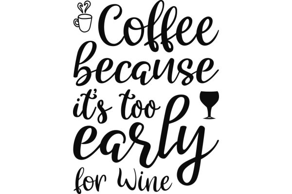 Coffee, Because It's Too Early for Wine