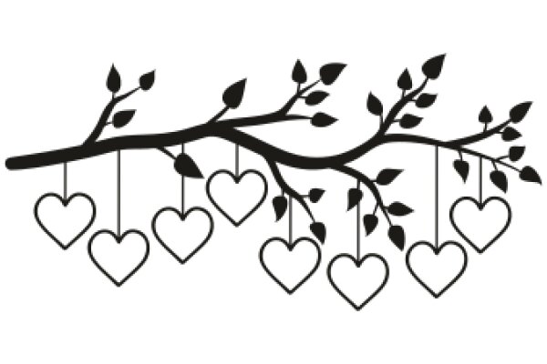 Elegant Tree with Heart-Shaped Leaves