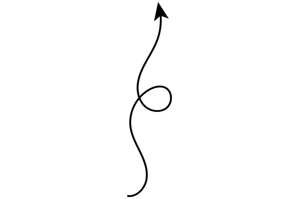 Simplistic Line Art: A Minimalist Arrow Design