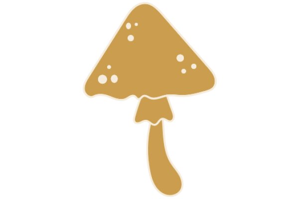 A Delightful Illustration of a Mushroom with a Stem