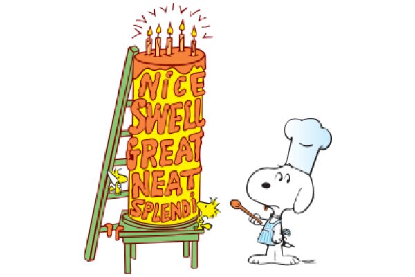 A Delightful Celebration: Snoopy's Nice Swell Great Neat Splendi Birthday Cake