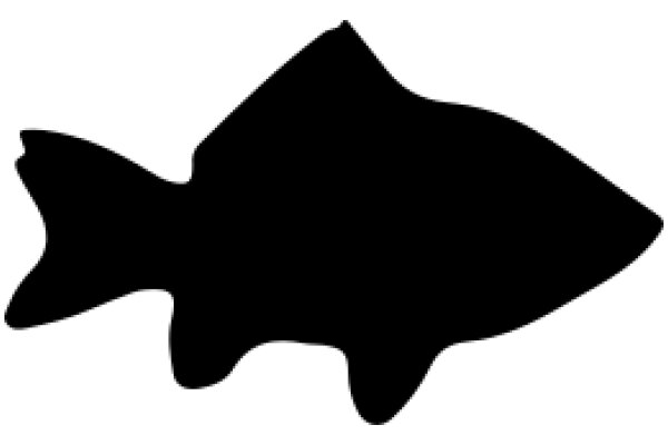 Simplistic Silhouette of a Fish