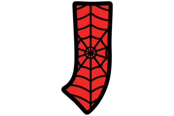 Vibrant Red Spider Web Design