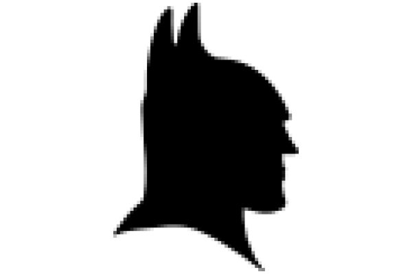 Silhouette of a Bat-like Figure