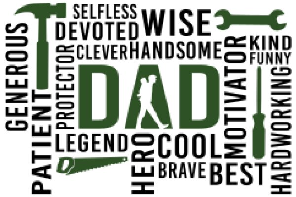 A Father's Love: A Word Cloud of a Dad's Influence