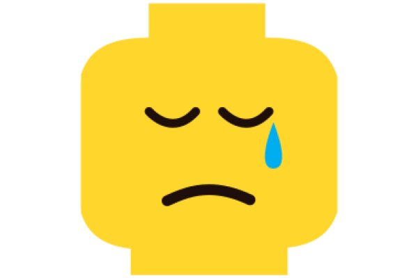 A Yellow Emoji with a Sad Expression and a Tear