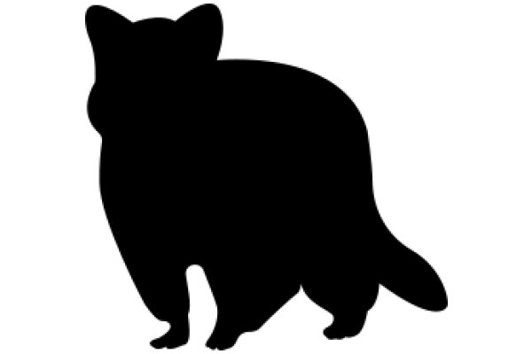 Silhouette of a Cat: A Graphic Design