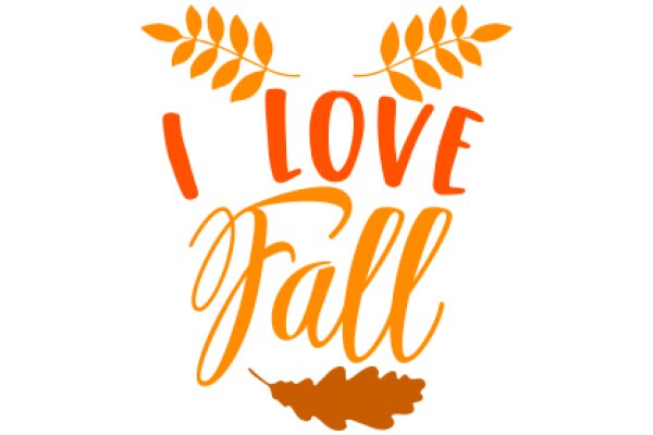 Autumnal Affection: A Graphic Design of Fall's Love