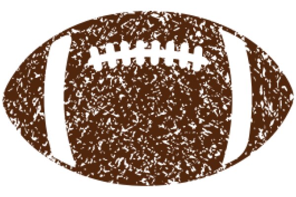 A Textured Brown Football Logo