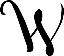 Stylized Letter 'W' in