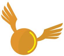 A Yellow Ball with Orange Wings