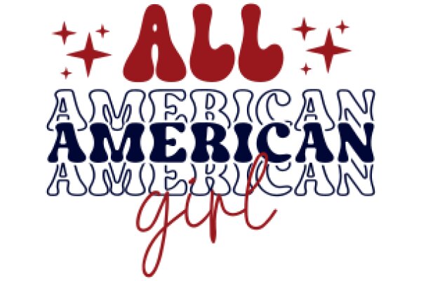 All American Girl: A Graphic Design Showcasing the Spirit of American Culture