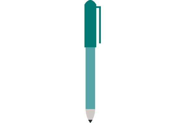 A Graphic Representation of a Pencil and Eraser