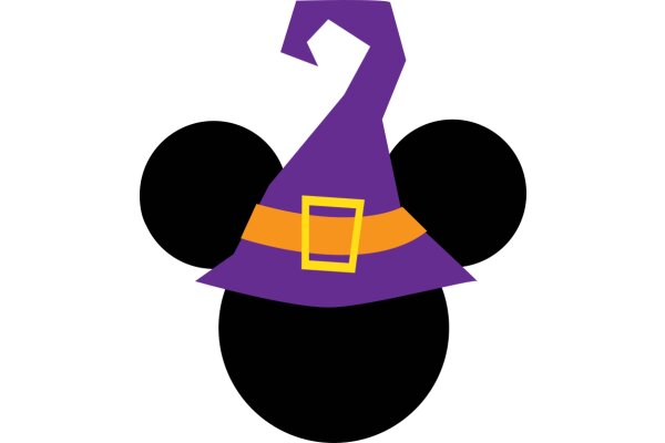 A Playful Twist on a Classic Character: Mickey Mouse in a Wizard's Hat