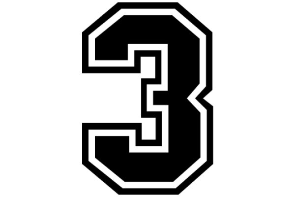 Stylized Number Three Logo