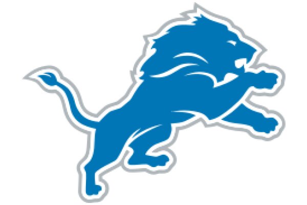 Vivid Blue Lion Logo