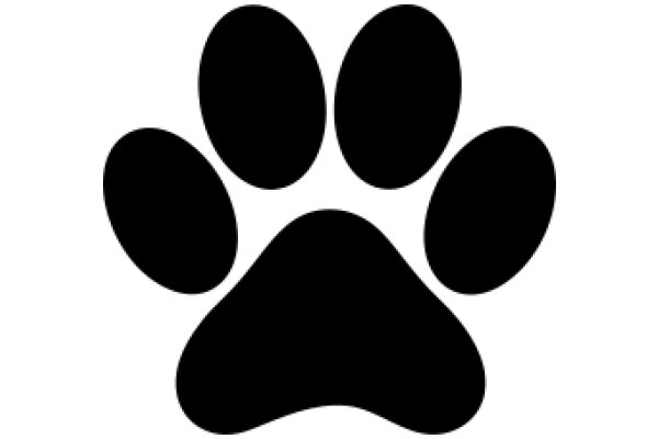 A Simple Paw Print Icon