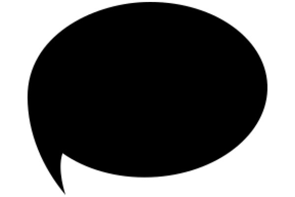 A Simple Black Speech Bubble