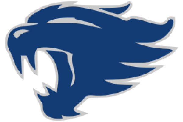 Stylized Blue Lion Logo