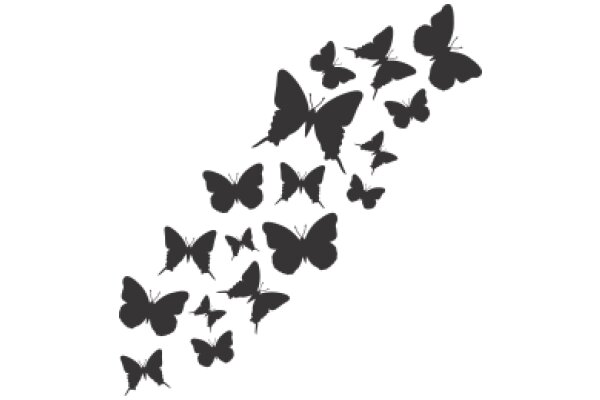 A Symphony of Silhouettes: A Collection of Black Butterfly Silhouettes