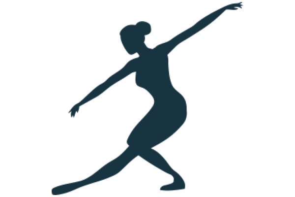 Elegant Silhouette of a Dancer in Motion