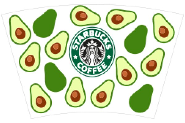 Starbucks Coffee Adorned with Avocado Pattern