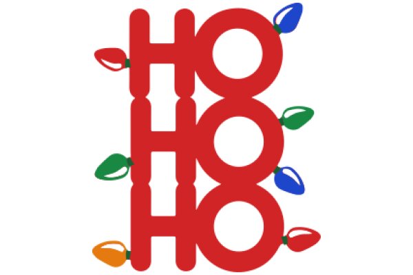 Holiday-Themed Logo with Red and White Lettering