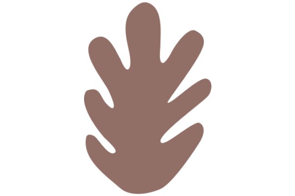 Simplistic Brown Leaf Icon