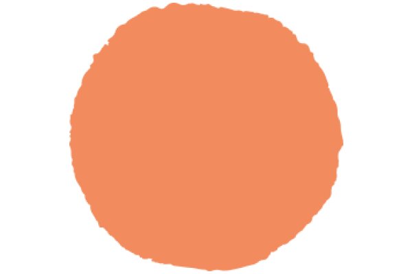 A Solid Circle in a Vibrant Orange Hue