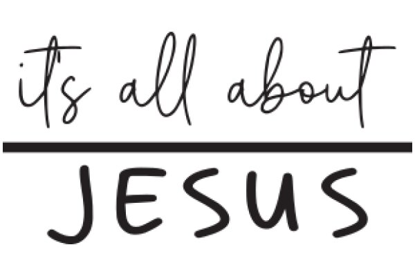 A Graphic Design with a Message: 'It's All About Jesus'