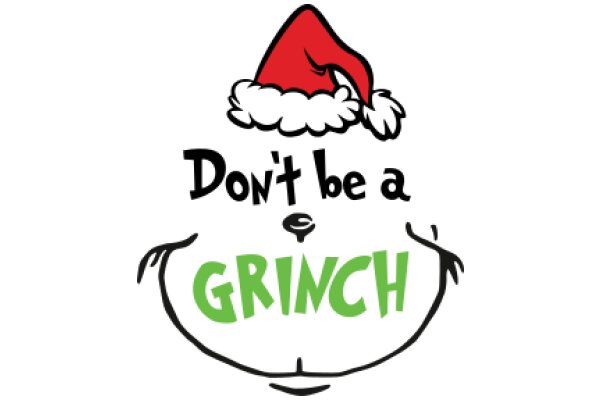 Holiday Greeting: A Cautionary Tale of Grinch and Santa Hat