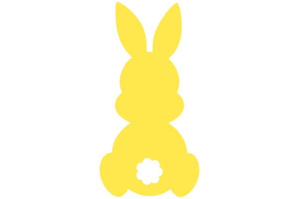 A Yellow Bunny with a Flower in Its Belly