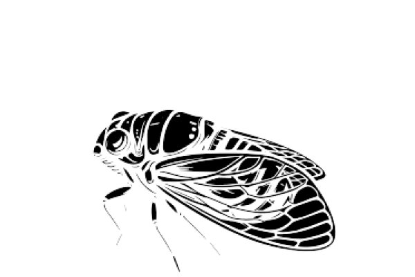 Stylized Dragonfly Illustration in