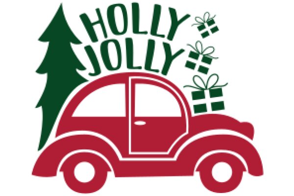 Holiday Cheer: A Festive Car Adorned with Christmas Trees and Gifts