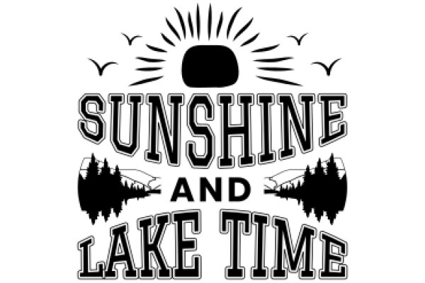 Sunshine and Lake Time: A Graphic Design Poster