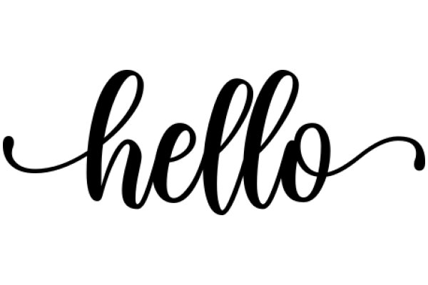 Hello: A Graphic Design of a Greeting