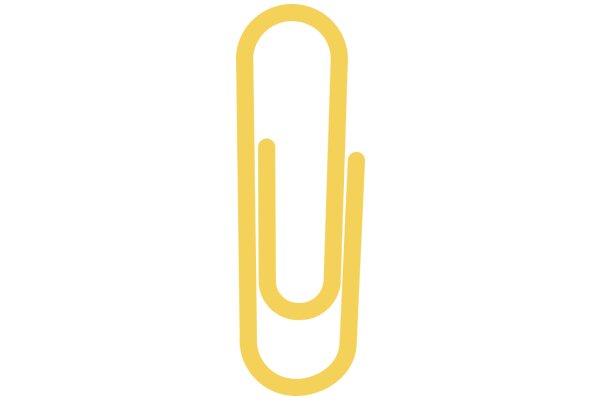 Simplified Icon of a Paperclip