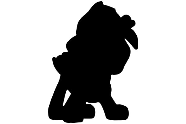 Silhouette of a Cartoon Character