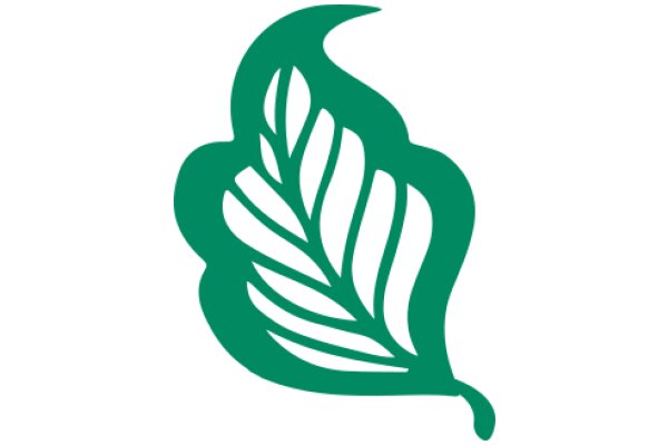 Stylized Green Leaf Logo