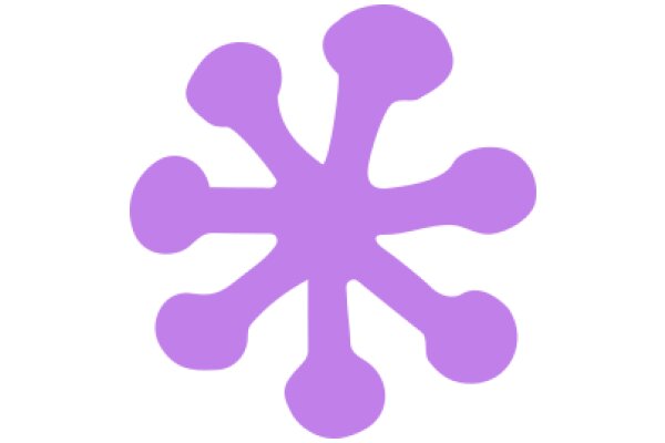 Stylized Purple Flower Design