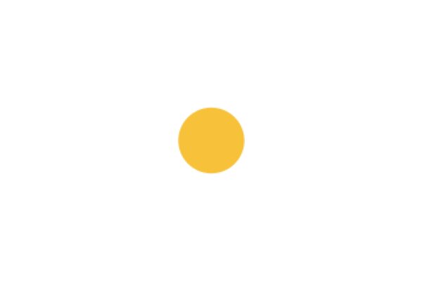 A Solitary Yellow Circle in a White Background