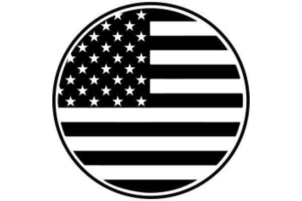 United States Flag with Stripes and Stars