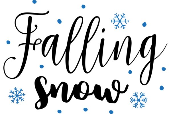 Winter's Greeting: A Festive Message of Falling Snow