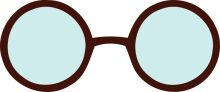 Stylish Blue Glasses with Brown Frames